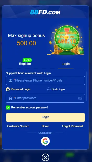 88DF Game Login