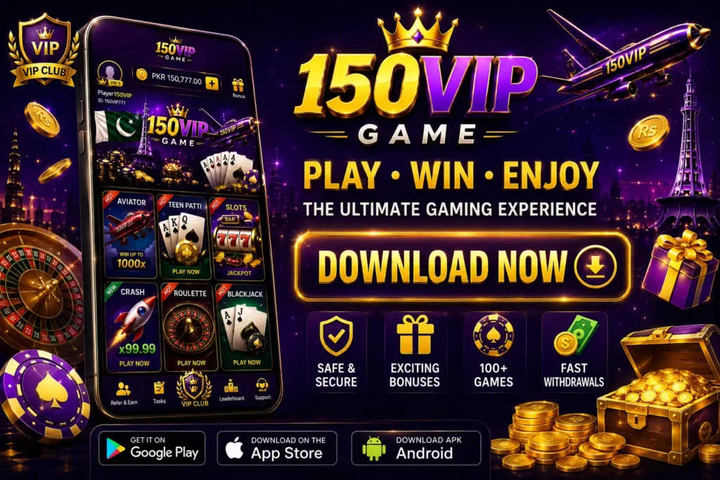 150Vip Game APK download for Android and PC real cash earning app