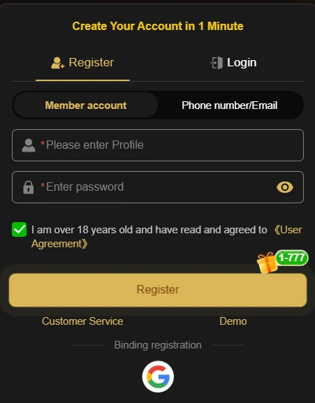 How to Register on 9 J Game APK and Login Successfully?