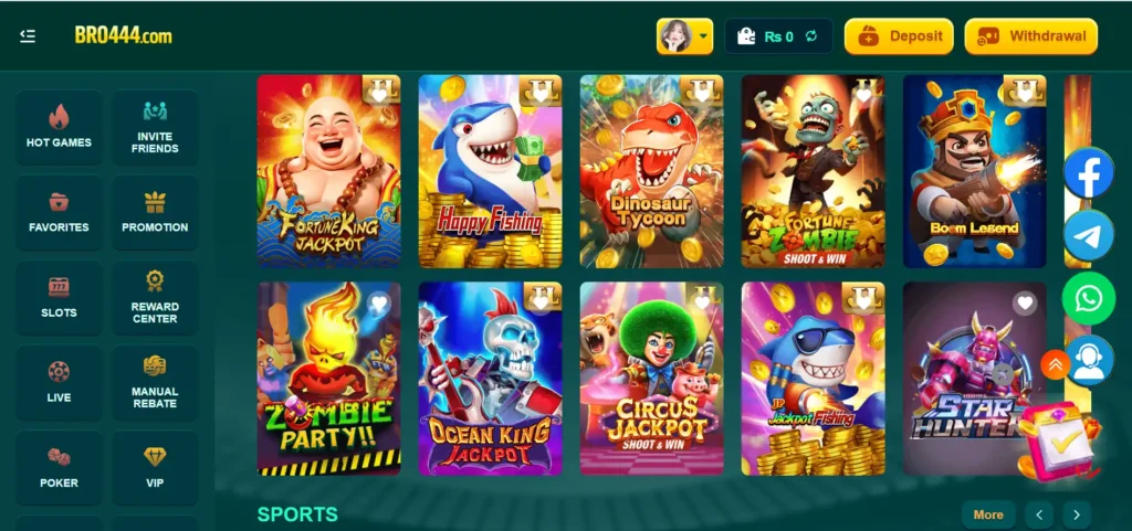Bro444 Game exciting games and high quality graphics on mobile