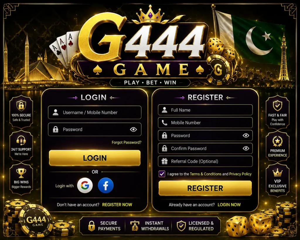 G444 Game Login