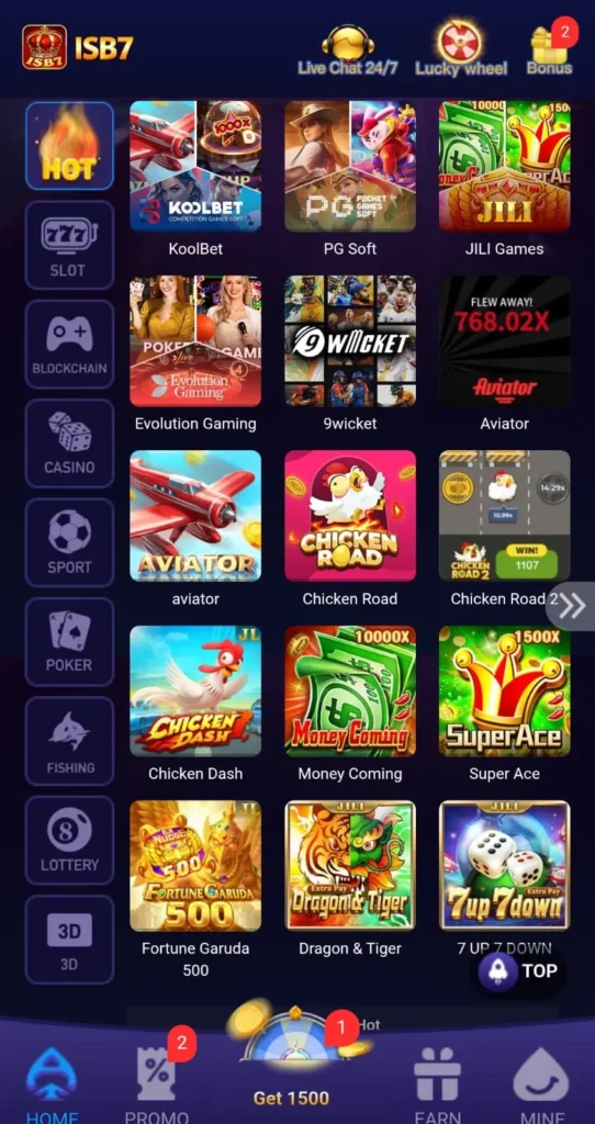 Pakistani player using ISB 7 Game earning app on Android phone with EasyPaisa deposit screen visible