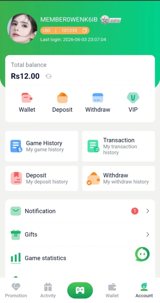 PKR11 Game Login